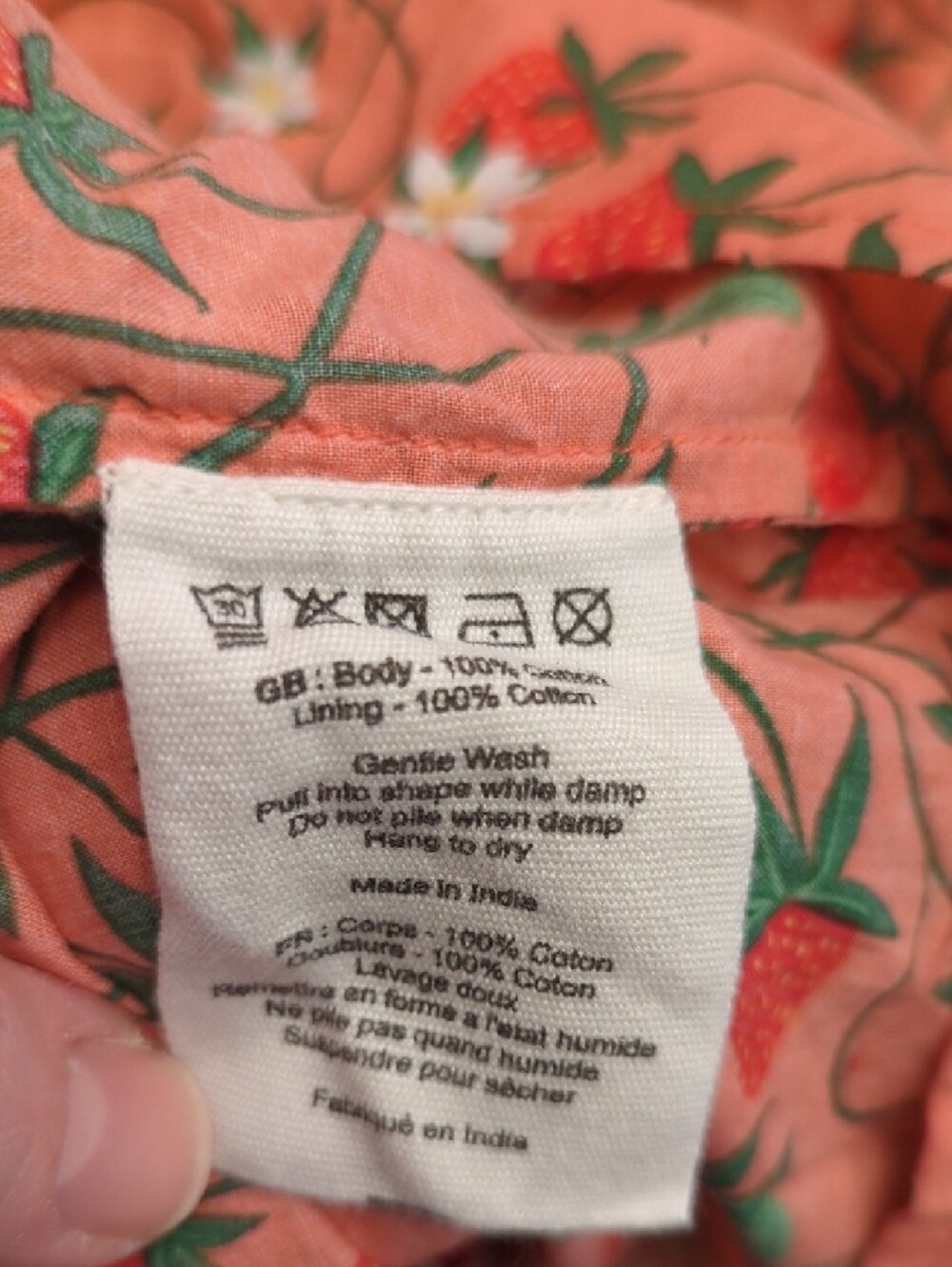 Joanie Women's Square-Neck Dress With Strawberry Print - Picture 3 of 8